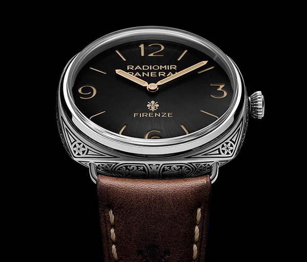 black dial copy Panerai Radiomir Firenze 3 Days Acciaio