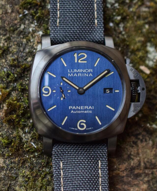 Swiss-made replication watches online are charming with blue color.