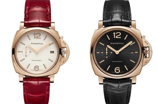 The red gold cases make the timepiece more luxurious.