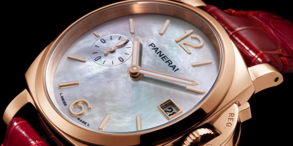 Swiss fake watches become unique with mother-of-pearl dials.